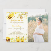 Baby shower bijen zoet als kan worden foto kaart (Voorkant)