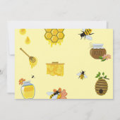 Baby shower bijen zoet als kan worden foto kaart (Achterkant)