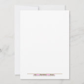 Baby shower bijenhop, bijen, bijen, uitnodiging 5  (Achterkant)