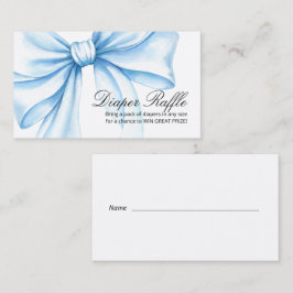 Baby Shower Bijkaart "Luiers Raffle" . Informatiekaartje