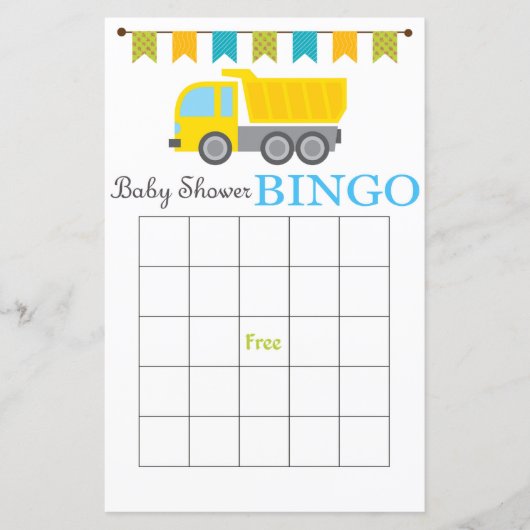 Baby shower bingo (Voorkant)
