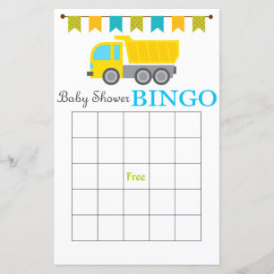 Baby shower bingo