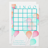 Baby shower Bingo (Voorkant / Achterkant)