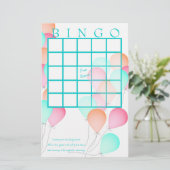 Baby shower Bingo (Staand voorkant)