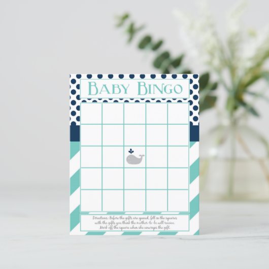 Baby shower Bingo (Staand voorkant)