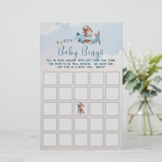 Baby shower bingo