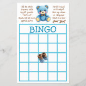 Baby Shower BINGO and Who Knows Mommy Best Flyer (Voorkant)