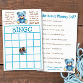 Baby Shower BINGO and Who Knows Mommy Best Flyer