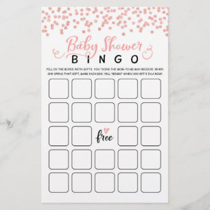 Baby Shower Bingo Baby Shower Partij spel