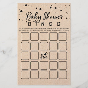 Baby Shower Bingo Baby Shower Partij spel