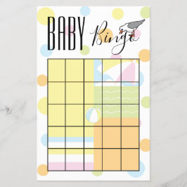 Baby shower BINGO Beach Flyer