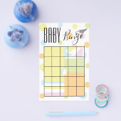 Baby shower BINGO Beach Flyer (Enkel)