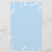 Baby shower BINGO "Blue/Cream Turtle" Flyer (Achterkant)