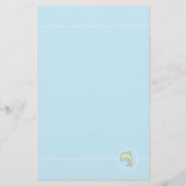 Baby shower BINGO "Blue Green Dolphin" Flyer (Achterkant)