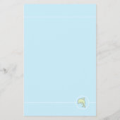 Baby shower BINGO "Blue Green Dolphin" Flyer (Achterkant)