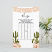 Baby shower Bingo Boho Cactus Taco's over Love (Staand voorkant)