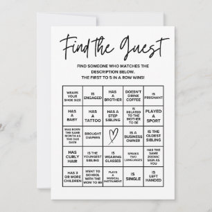 Baby Shower Bingo Bordspel Notitiekaartje