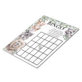 Baby Shower Bingo Bosdieren Aquarel Notitieblok (Schuin)