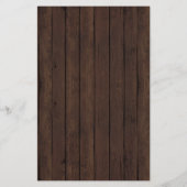 Baby shower Bingo Boy Rustic Snowflake Bingo Kaart (Achterkant)