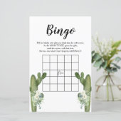Baby shower Bingo Cactus Floral Taco over Love (Staand voorkant)