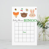 Baby shower bingo card (Staand voorkant)