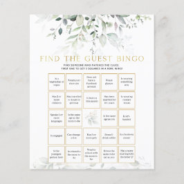 Baby shower Bingo Cards nodigt uit - vind de Gast