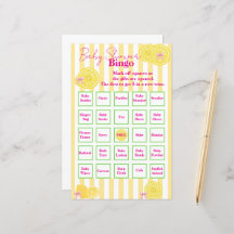 Baby Shower Bingo "Citroen-Thema"