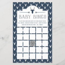 Baby shower Bingo, Deer Baby shower Flyer