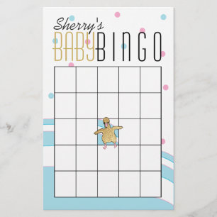 Baby shower BINGO "Flamingo Mam & Baby" Flyer