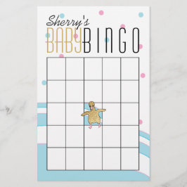 Baby Shower BINGO "Flamingo Moeders & Baby" Flyer