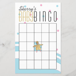 Baby Shower BINGO "Flamingo Moeders & Baby" Flyer