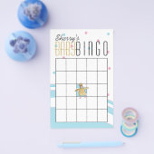 Baby Shower BINGO "Flamingo Moeders & Baby" Flyer (Enkel)