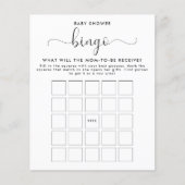 Baby shower Bingo Flyer (Voorkant)