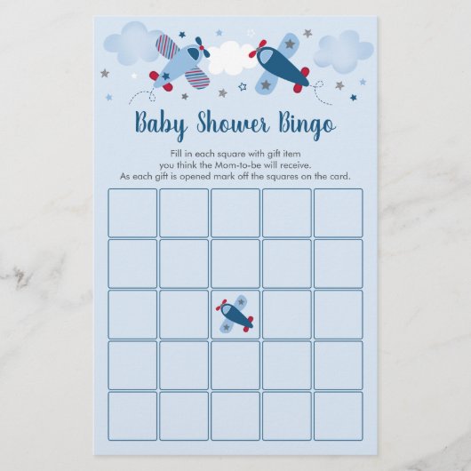 Baby shower Bingo Game (Voorkant)