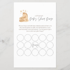 Baby Shower Bingo Game Flyer