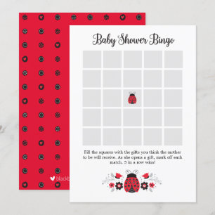 Baby shower Bingo Game Kaart