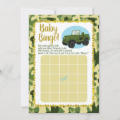 Baby shower Bingo Game Kaart (Voorkant)