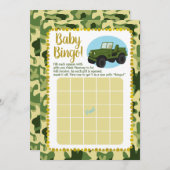 Baby shower Bingo Game Kaart (Voorkant / Achterkant)
