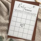 Baby shower Bingo Game Kaart