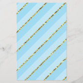 Baby shower Bingo Game, Prince, Blue en Gold Flyer (Achterkant)