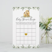 Baby shower Bingo Game uit Slotfamilie (Staand voorkant)