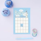 Baby shower BINGO "Glittery Castle" Flyer (Enkel)