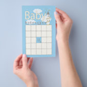 Baby shower BINGO "Glittery Castle" Flyer (Hand)