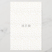 Baby shower BINGO "Gold Penguin" Flyer (Achterkant)