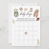 Baby shower Bingo herfst boho Kaart (Voorkant)