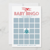 Baby shower Bingo Kaart (Voorkant)