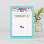 Baby shower Bingo Kaart (Staand voorkant)