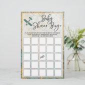 Baby shower Bingo Kaart Baby shower (Staand voorkant)