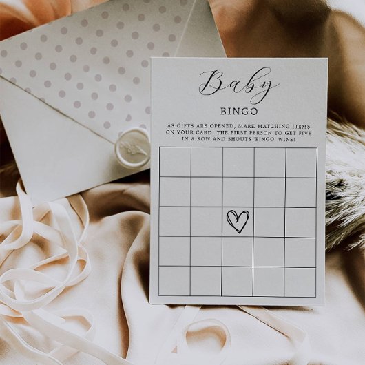 Baby shower Bingo Kaart | Baby shower Games