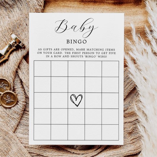 Baby shower Bingo Kaart | Baby shower Games